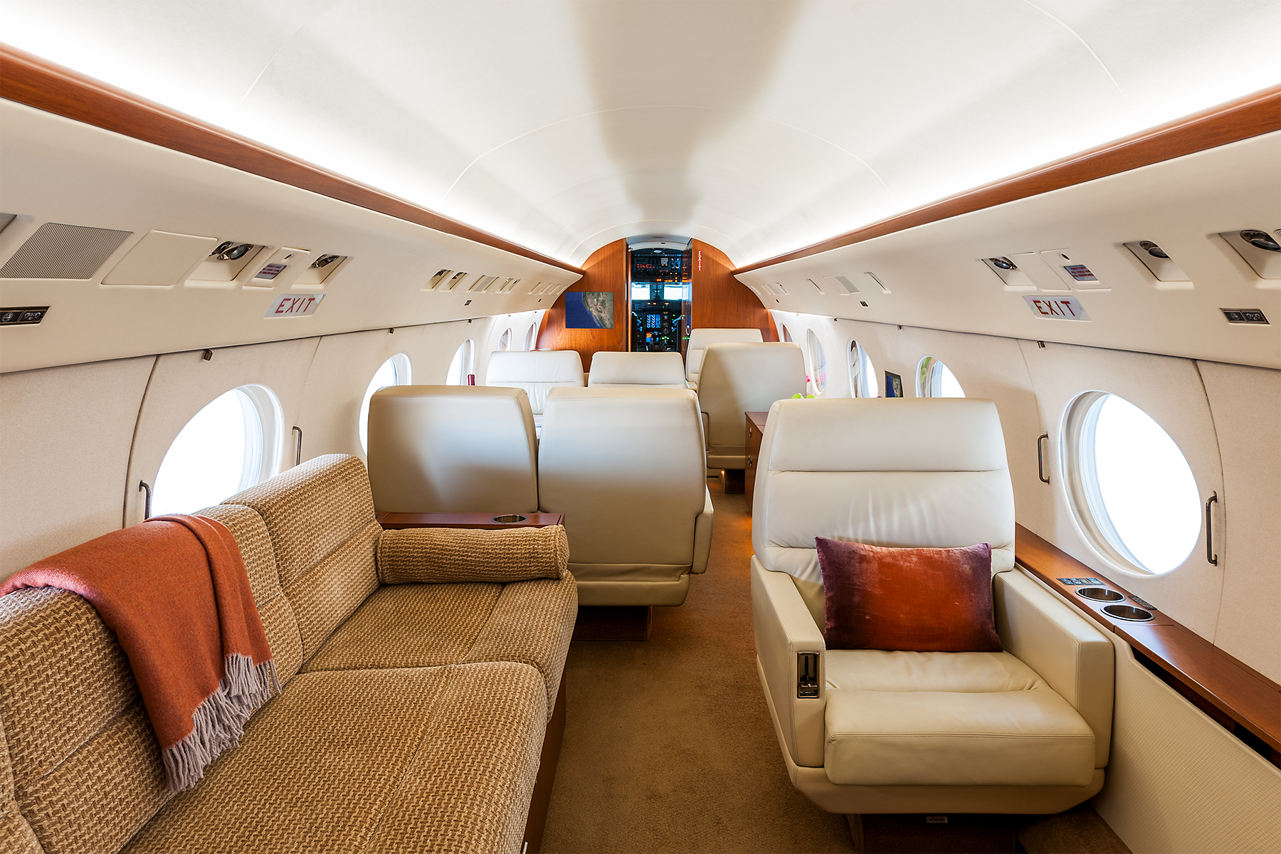volo privato sul Gulfstream GIV